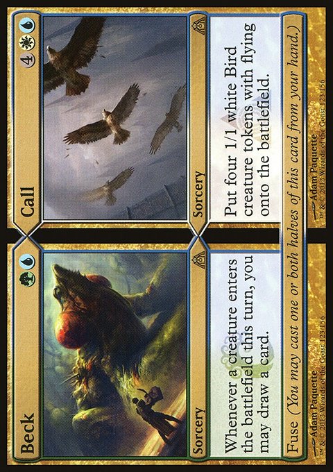 Beck // Call, Dragon's Maze #123, Magic: The Gathering card