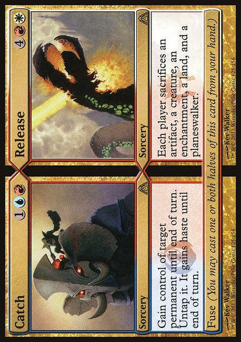 Catch // Release, Dragon's Maze #125, Magic: The Gathering card