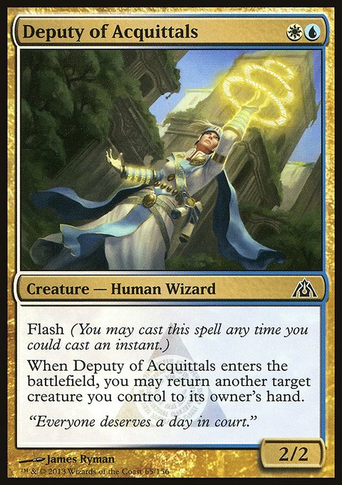 Deputy of Acquittals, Dragon's Maze #65, Magic: The Gathering card