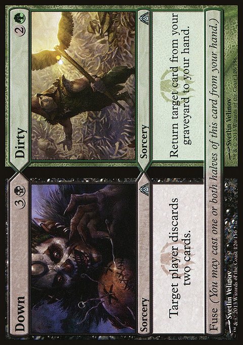 Down // Dirty, Dragon's Maze #126, Magic: The Gathering card