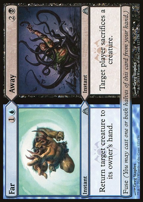 Far // Away, Dragon's Maze #127, Magic: The Gathering card