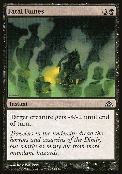 Fatal Fumes, Dragon's Maze #24, Magic: The Gathering card