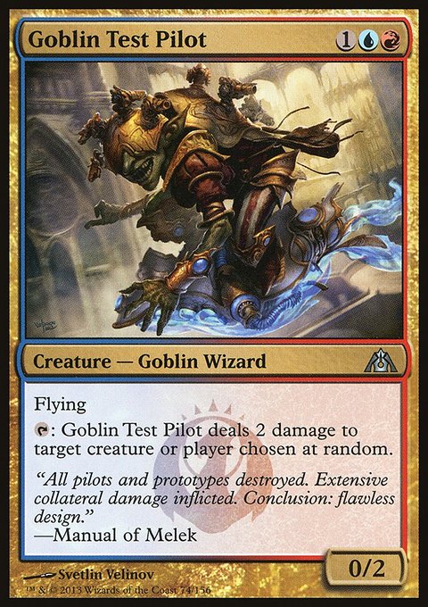 Goblin Test Pilot, Dragon's Maze #74, Magic: The Gathering card