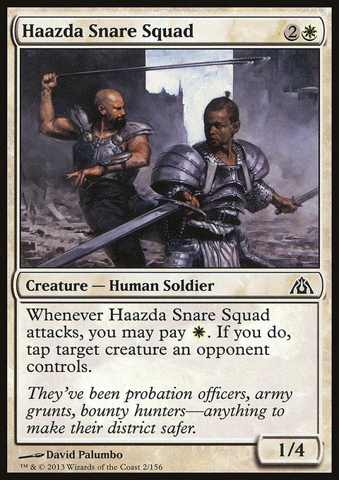 Haazda Snare Squad, Dragon's Maze #2, Magic: The Gathering card