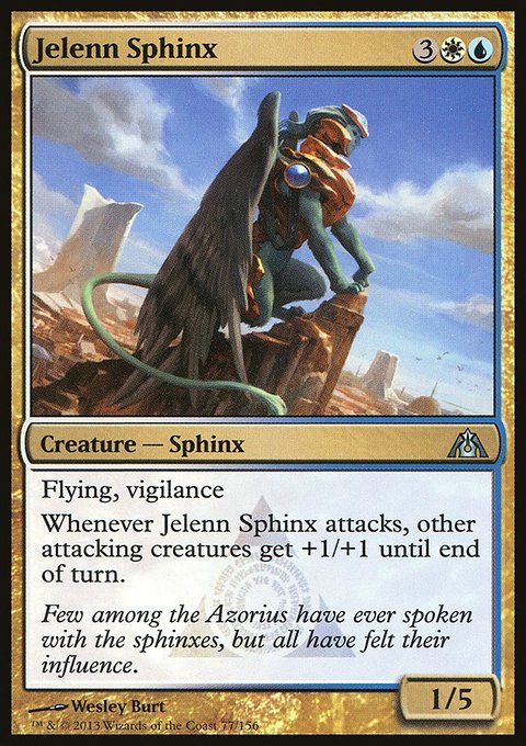 Jelenn Sphinx, Dragon's Maze #77, Magic: The Gathering card