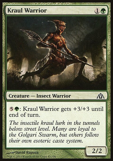 Kraul Warrior, Dragon's Maze #42, Magic: The Gathering card