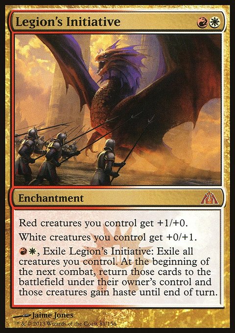 Legion's Initiative, Dragon's Maze #81, Magic: The Gathering card