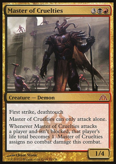 Master of Cruelties, Dragon's Maze #82, Magic: The Gathering card