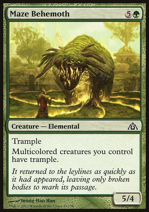 Maze Behemoth, Dragon's Maze #43, Magic: The Gathering card
