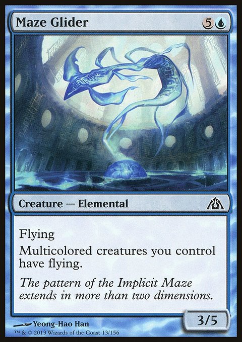 Maze Glider, Dragon's Maze #13, Magic: The Gathering card
