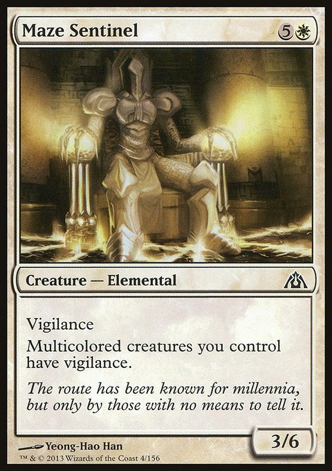Maze Sentinel, Dragon's Maze #4, Magic: The Gathering card