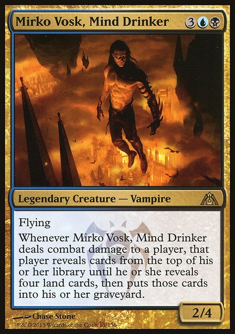 Mirko Vosk, Mind Drinker, Dragon's Maze #85, Magic: The Gathering card