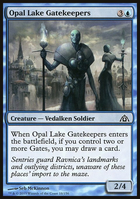 Opal Lake Gatekeepers, Dragon's Maze #16, Magic: The Gathering card