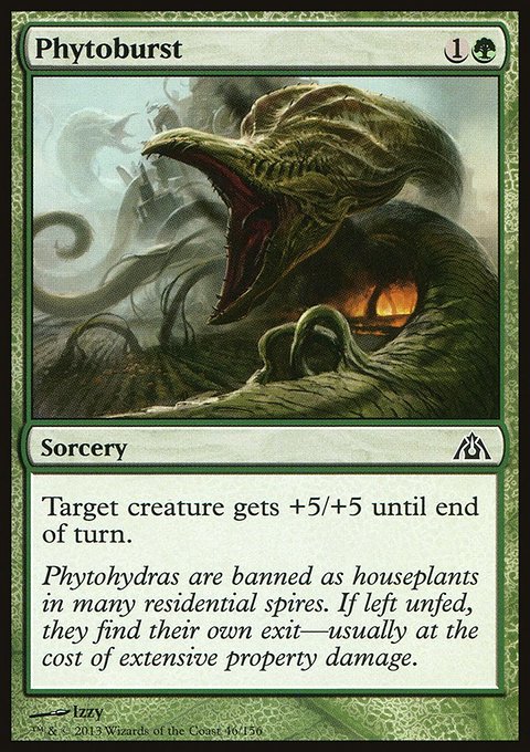 Phytoburst, Dragon's Maze #46, Magic: The Gathering card