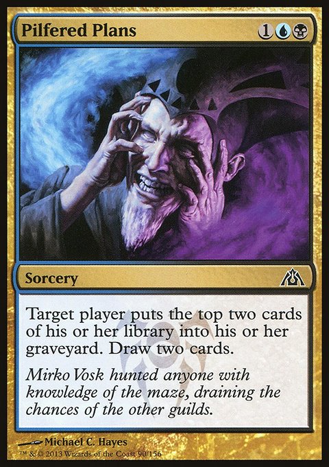 Pilfered Plans, Dragon's Maze #90, Magic: The Gathering card