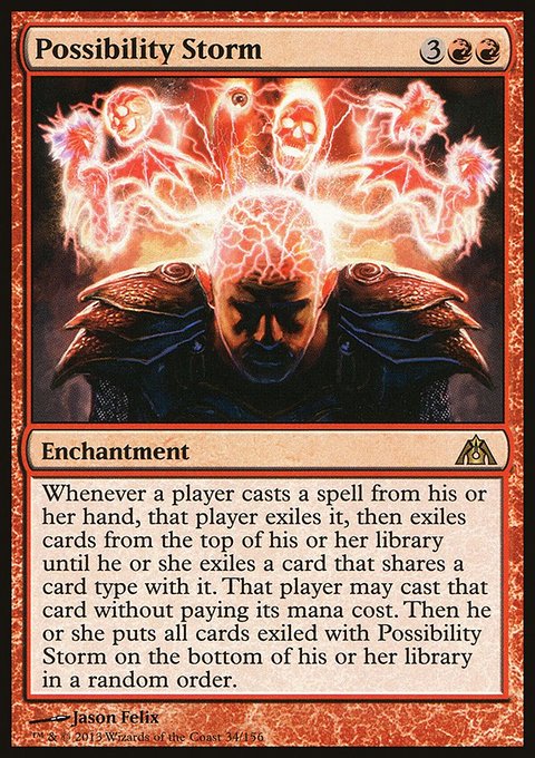 Possibility Storm, Dragon's Maze #34, Magic: The Gathering card