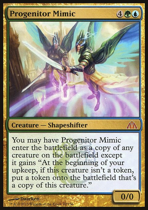 Progenitor Mimic, Dragon's Maze #92, Magic: The Gathering card