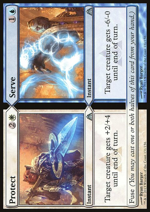 Protect // Serve, Dragon's Maze #131, Magic: The Gathering card