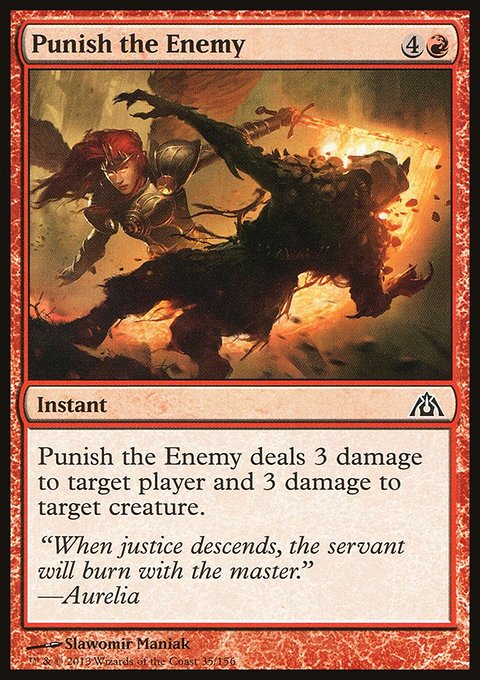 Punish the Enemy, Dragon's Maze #35, Magic: The Gathering card