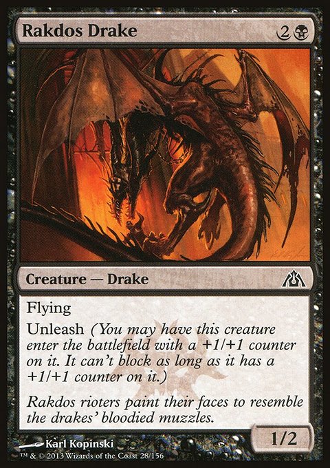 Rakdos Drake, Dragon's Maze #28, Magic: The Gathering card