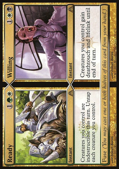 Ready // Willing, Dragon's Maze #132, Magic: The Gathering card