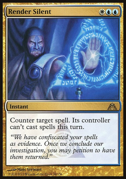 Render Silent, Dragon's Maze #96, Magic: The Gathering card