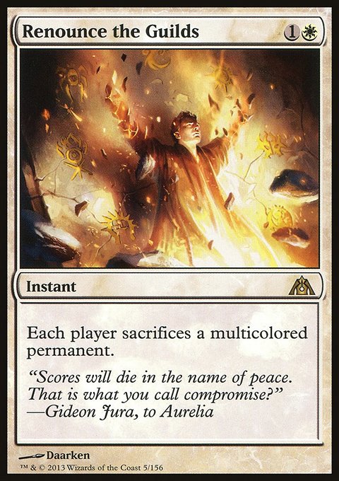 Renounce the Guilds, Dragon's Maze #5, Magic: The Gathering card