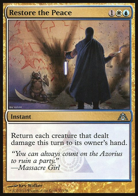 Restore the Peace, Dragon's Maze #97, Magic: The Gathering card