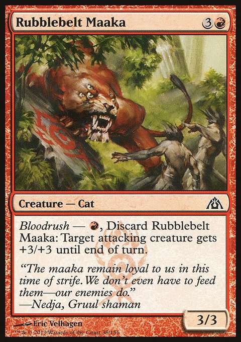 Rubblebelt Maaka, Dragon's Maze #38, Magic: The Gathering card