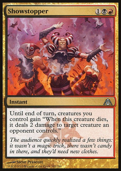 Showstopper, Dragon's Maze #102, Magic: The Gathering card