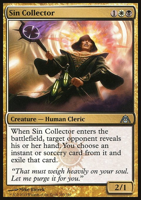 Sin Collector, Dragon's Maze #103, Magic: The Gathering card