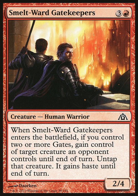 Smelt-Ward Gatekeepers, Dragon's Maze #39, Magic: The Gathering card