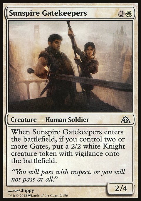 Sunspire Gatekeepers, Dragon's Maze #9, Magic: The Gathering card