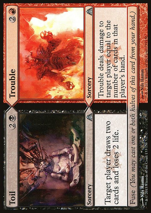 Toil // Trouble, Dragon's Maze #133, Magic: The Gathering card