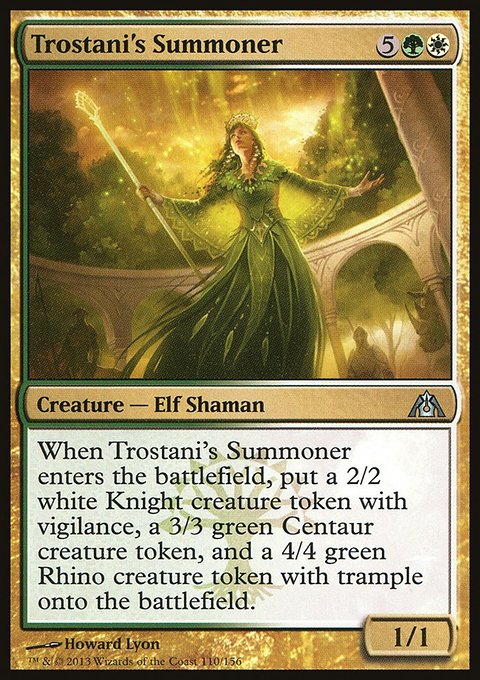 Trostani's Summoner, Dragon's Maze #110, Magic: The Gathering card