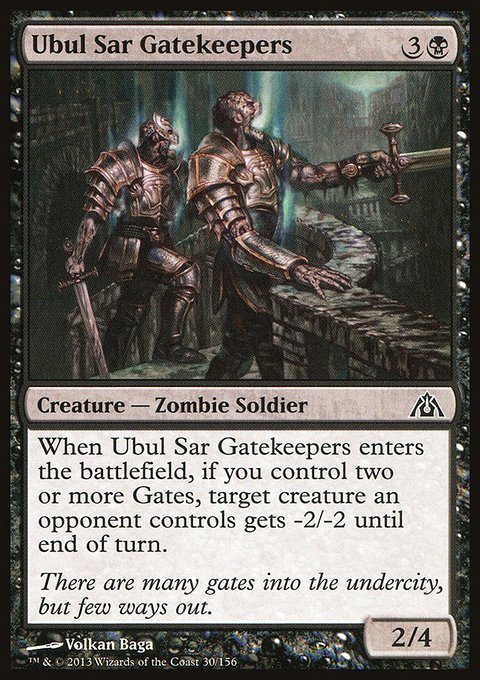 Ubul Sar Gatekeepers, Dragon's Maze #30, Magic: The Gathering card