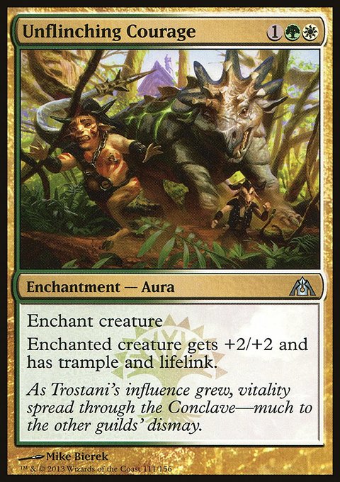Unflinching Courage, Dragon's Maze #111, Magic: The Gathering card