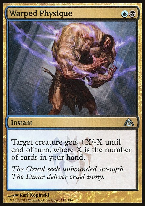 Warped Physique, Dragon's Maze #117, Magic: The Gathering card