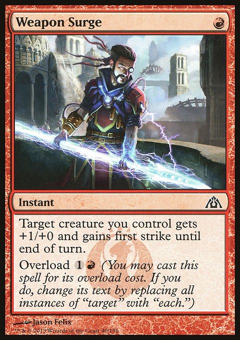 Weapon Surge, Dragon's Maze #40, Magic: The Gathering card