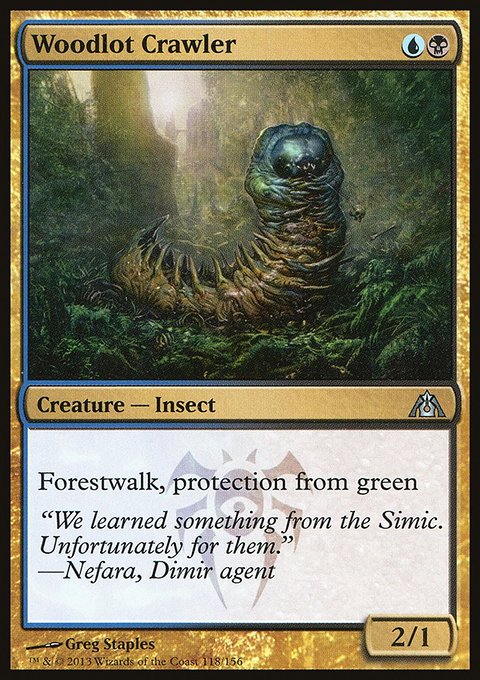 Woodlot Crawler, Dragon's Maze #118, Magic: The Gathering card