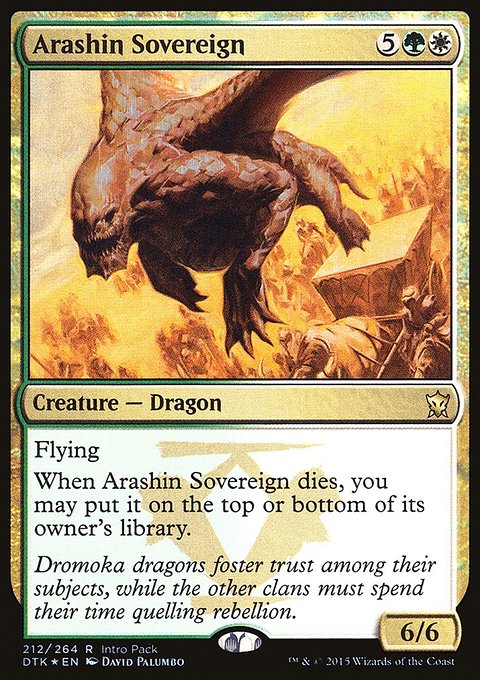 Arashin Sovereign, Dragons of Tarkir Promos #212, Magic: The Gathering card