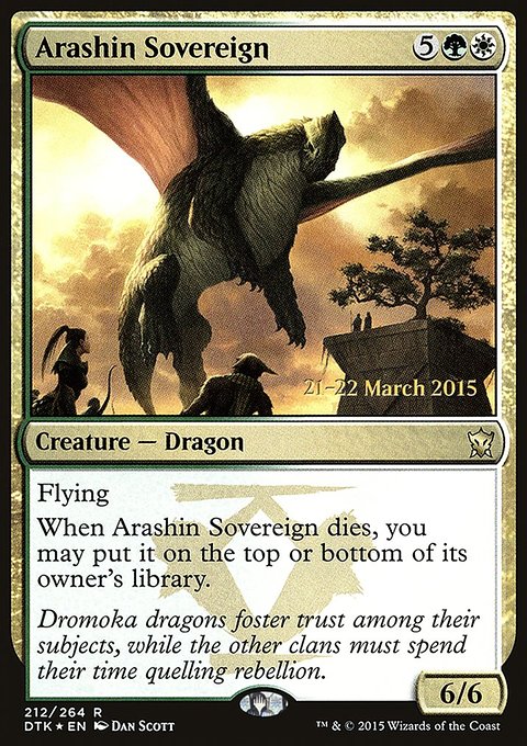 Arashin Sovereign, Dragons of Tarkir Promos #212s, Magic: The Gathering card