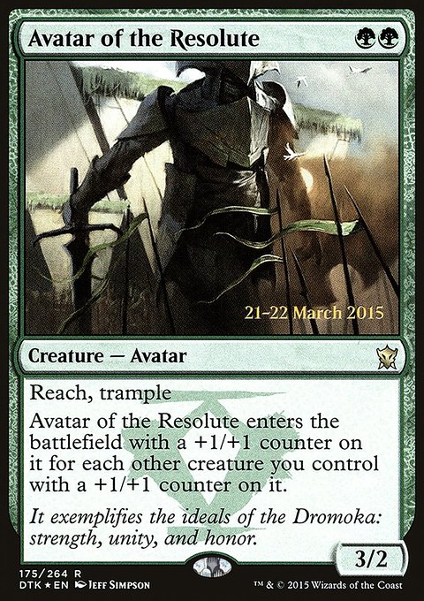 Avatar of the Resolute, Dragons of Tarkir Promos #175s, Magic: The Gathering card