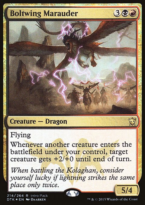 Boltwing Marauder, Dragons of Tarkir Promos #214, Magic: The Gathering card