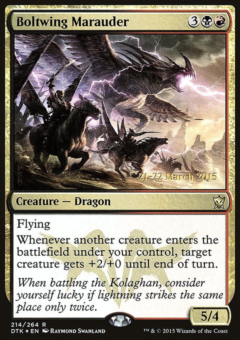 Boltwing Marauder, Dragons of Tarkir Promos #214s, Magic: The Gathering card