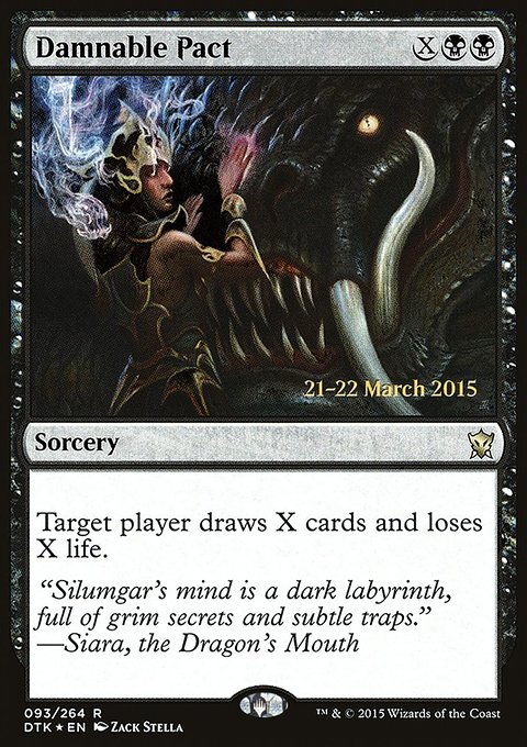 Damnable Pact, Dragons of Tarkir Promos #93s, Magic: The Gathering card