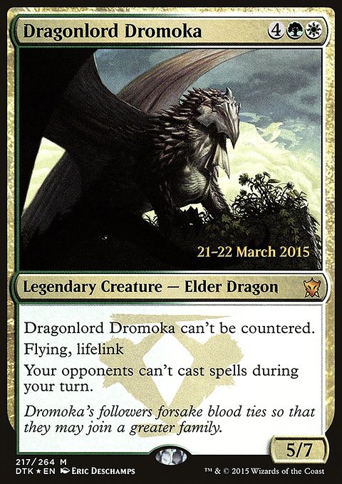 Dragonlord Dromoka, Dragons of Tarkir Promos #217s, Magic: The Gathering card