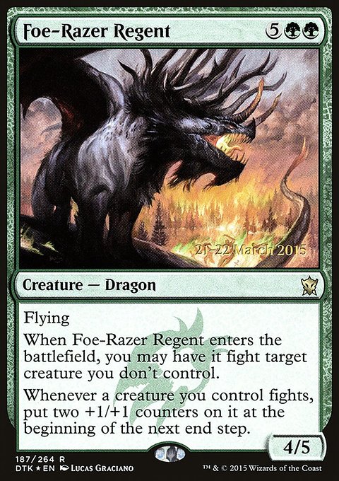 Foe-Razer Regent, Dragons of Tarkir Promos #187s, Magic: The Gathering card