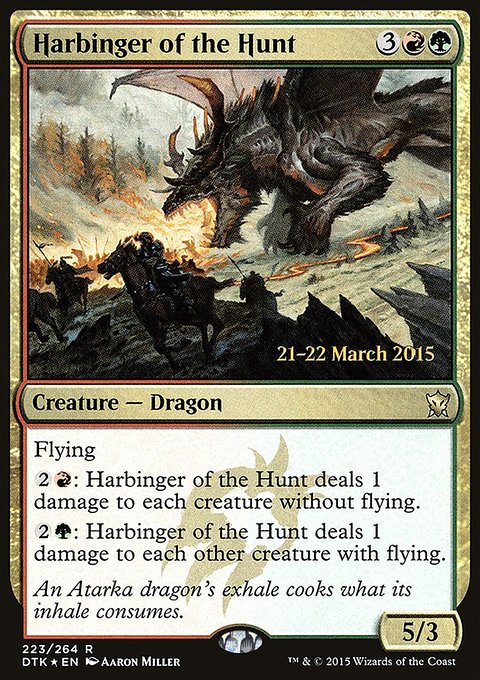 Harbinger of the Hunt, Dragons of Tarkir Promos #223s, Magic: The Gathering card