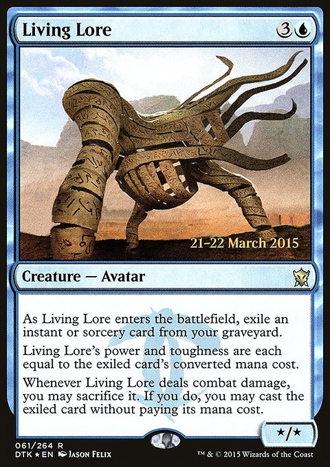 Living Lore, Dragons of Tarkir Promos #61s, Magic: The Gathering card